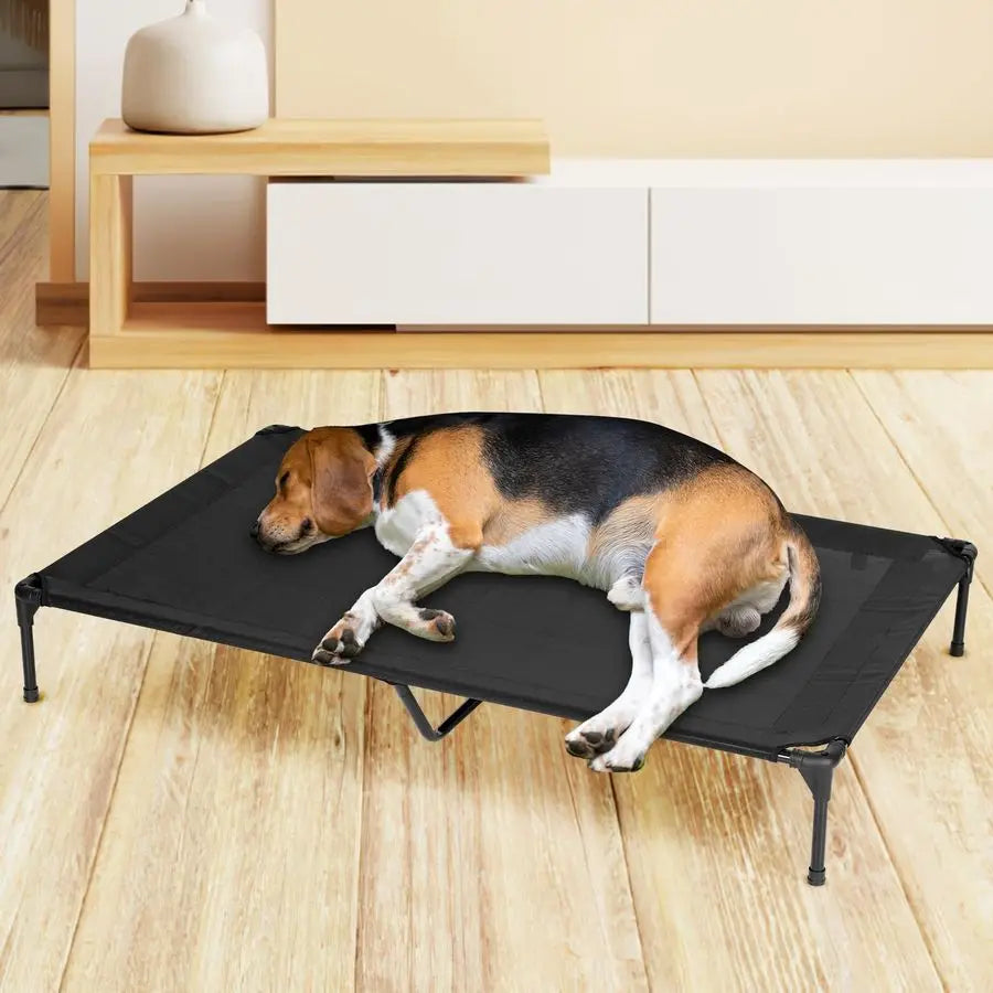 Outdoor Large Raised Dog Cot With Washable Mesh