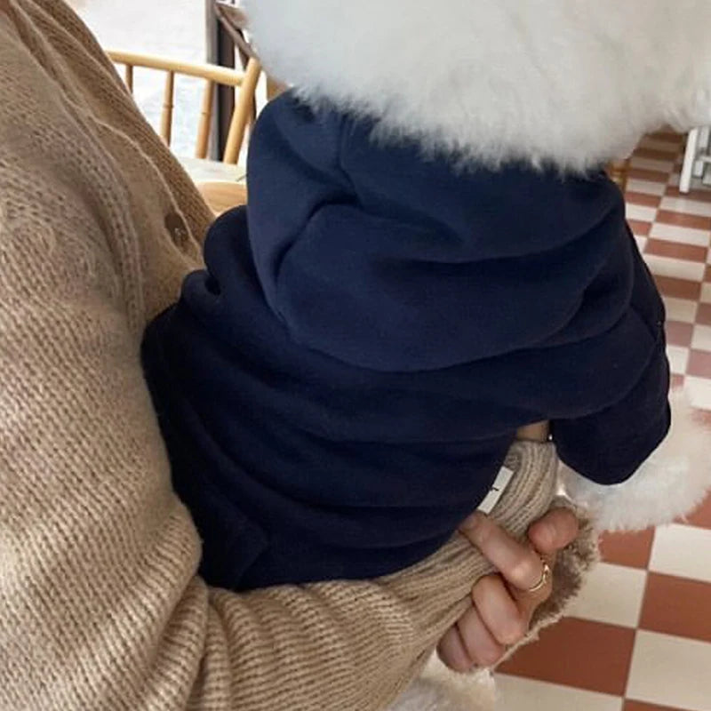 Warm Fleece Dog Hoodie For Small And Medium Dogs Comfort