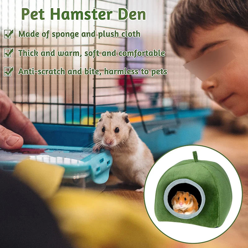 NONECN Hamster House Small Animal Nest Winter Warm Bed Rodents