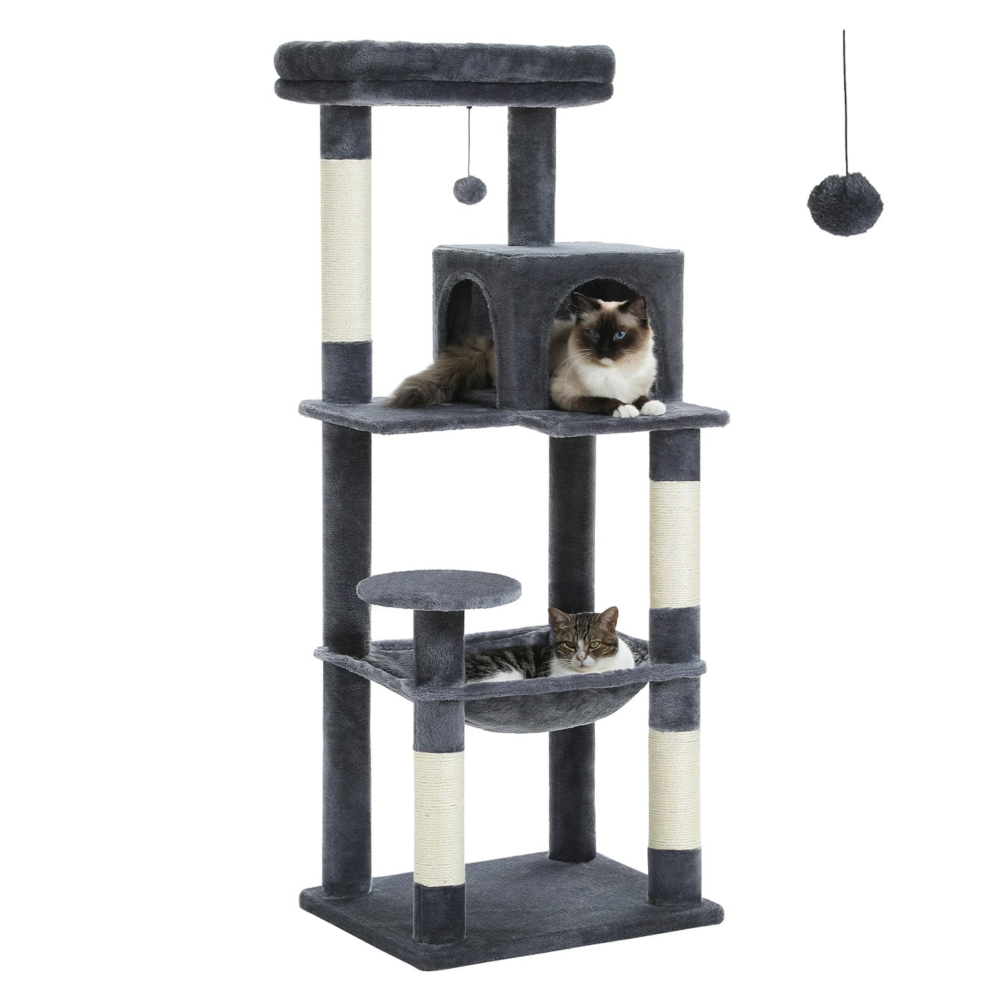 PAWZ Road Cat Tree Indoor 5-Level Tower With Scratching Posts
