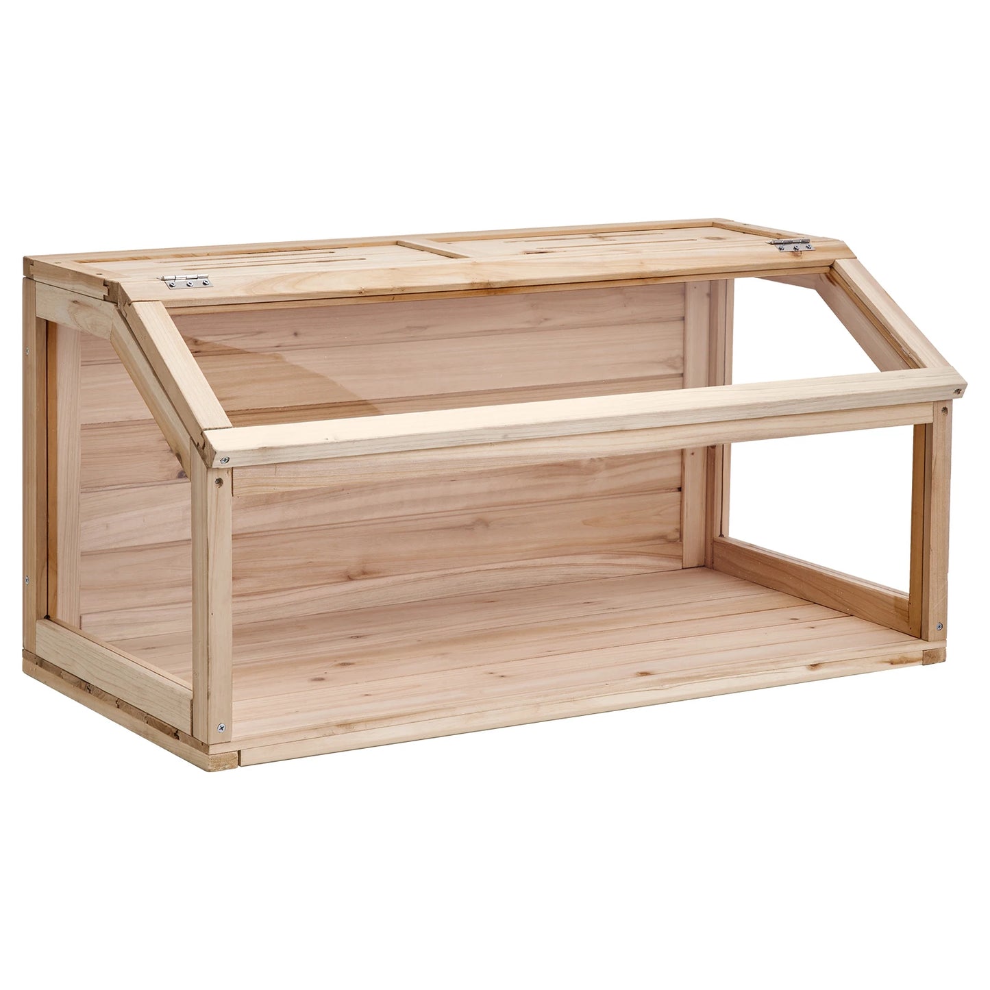Wooden Hamster Cage Habitat With Clear Openable Top Small Animals
