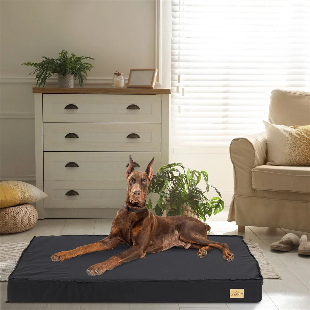 Borwart Orthopaedic Waterproof Dog Bed Removable Cover 2 In 1