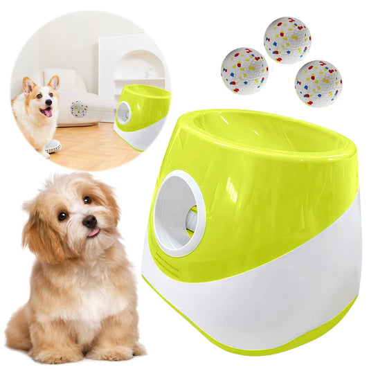 Interactive Automatic Ball Launcher For Dogs With 3 Tennis Balls