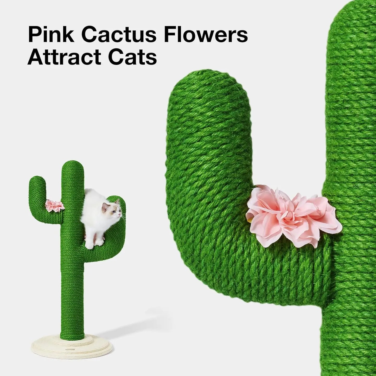 Cactus Cat Scratching Post With Jute Rope