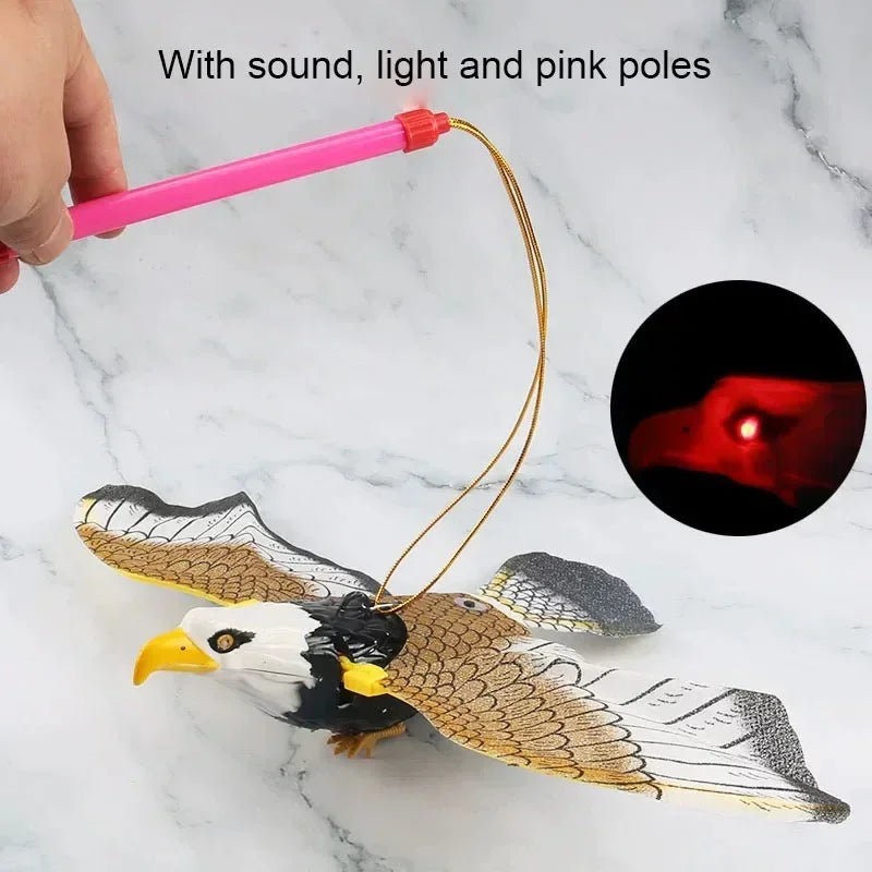 Interactive Cat Toy Electric Hanging Bird Teaser Wand