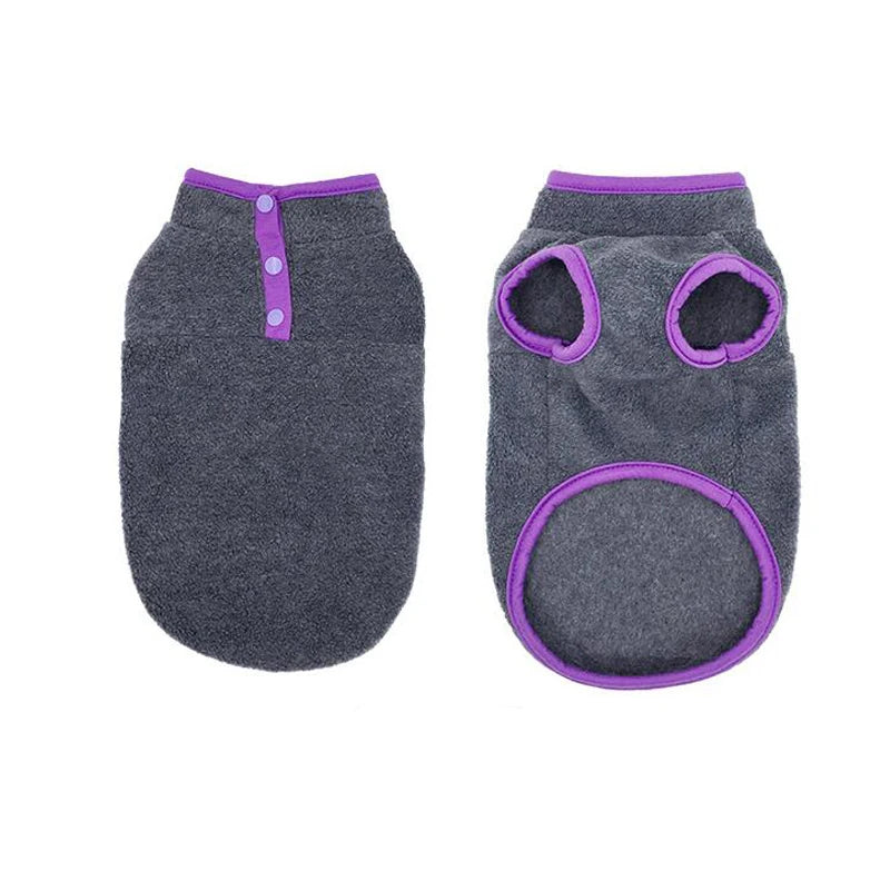 Fleece Dog Clothes For Multiple Breeds Winter Coat Vest