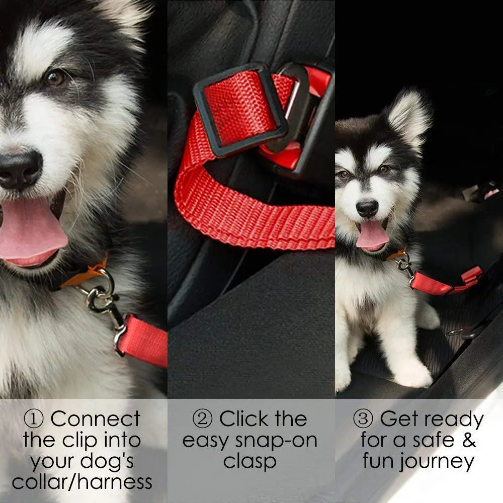 NONECN Pet Car Seat Belt Safety Harness For Dogs And Cats