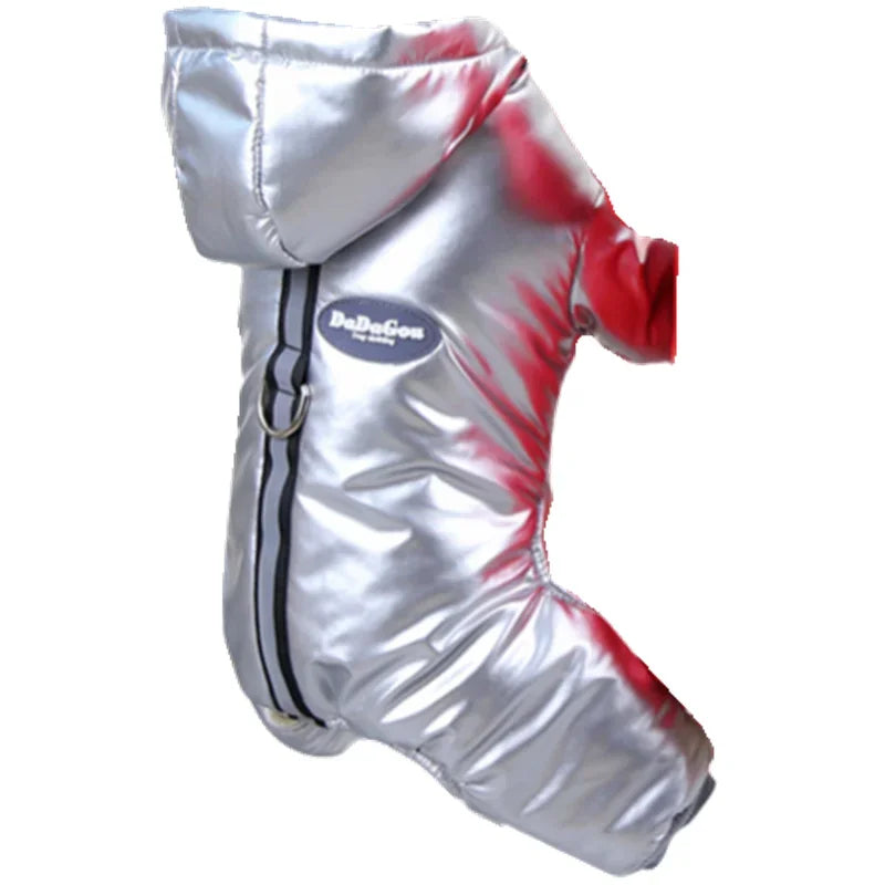 NONECN Thicken Winter Dog Jumpsuit Waterproof Hoodie