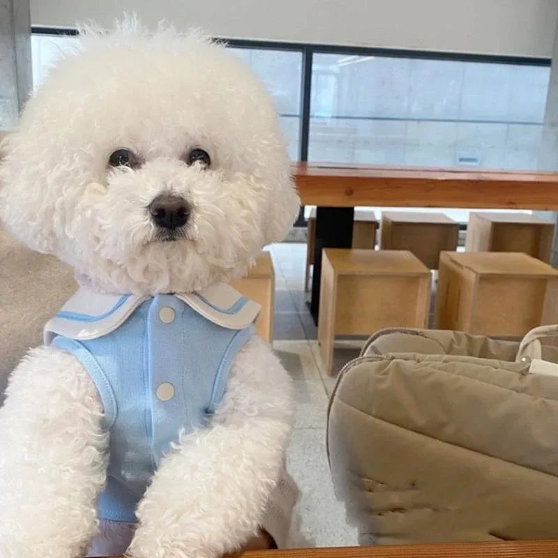 NONECN Cute Dog Vest T Shirt Polo For Everyday Wear