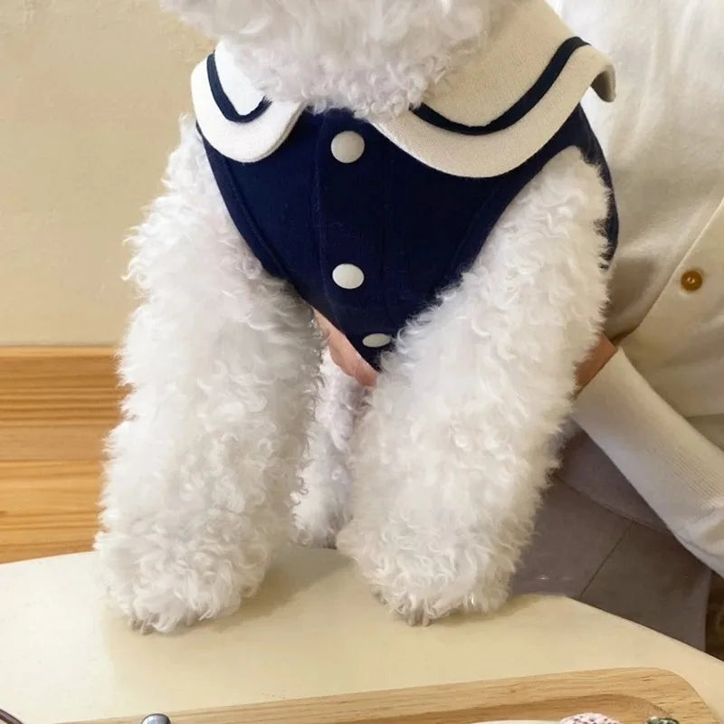 NONECN Cute Dog Vest T Shirt Polo For Everyday Wear