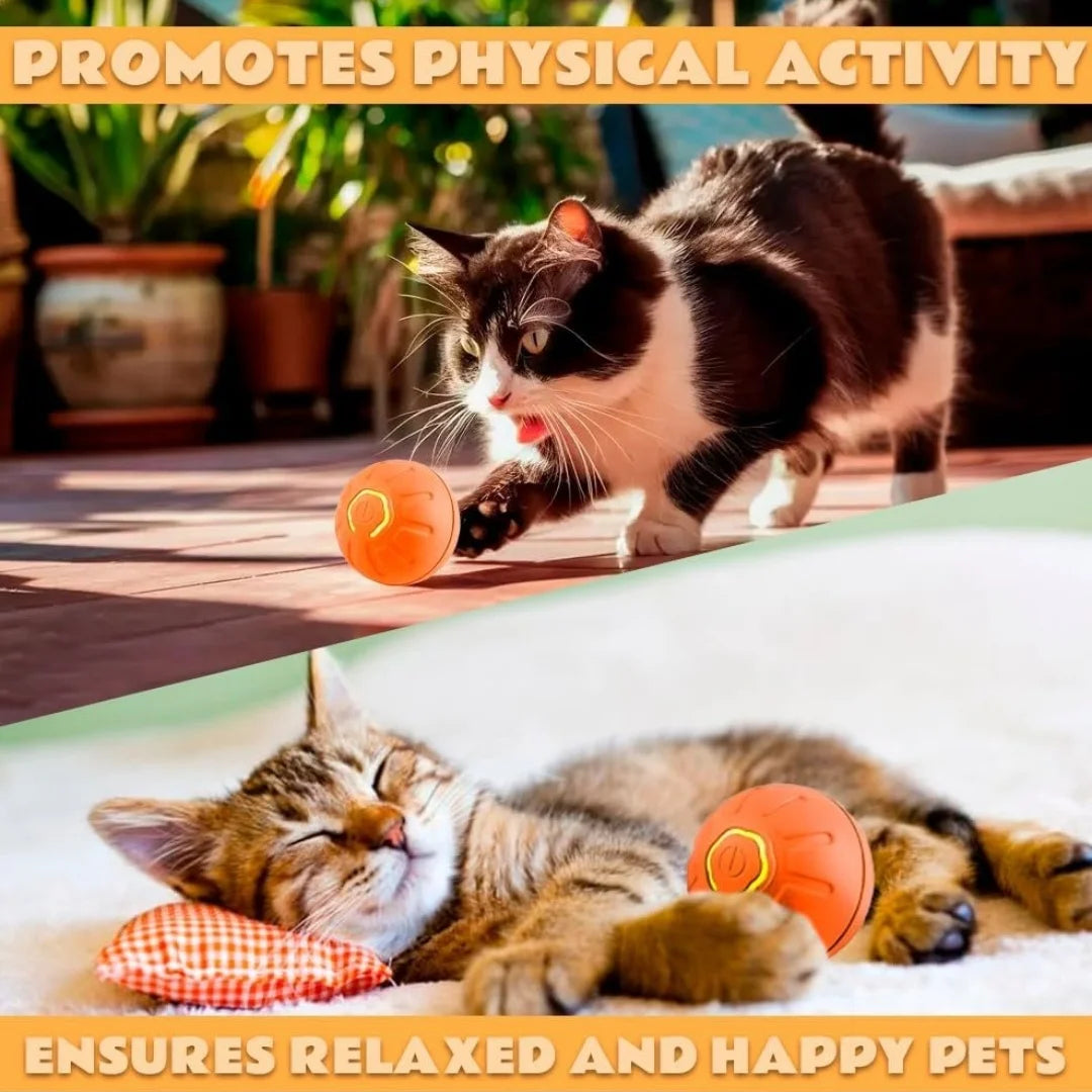 Smart Bouncing Electric Pet Ball Toy For Cats And Dogs