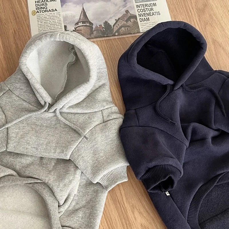 Warm Fleece Dog Hoodie For Small And Medium Dogs Comfort