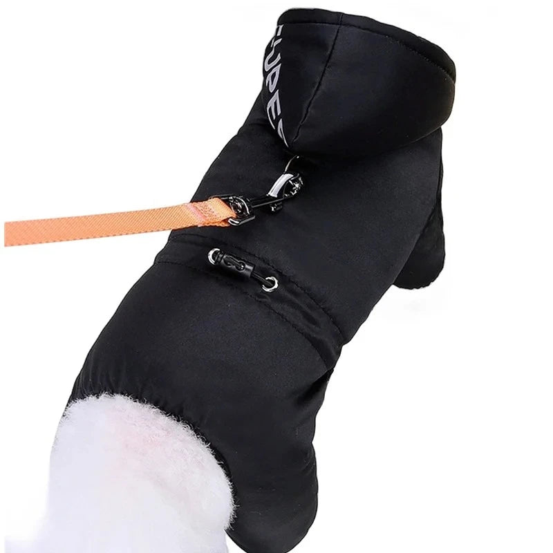 NONECN Thicken Winter Dog Jumpsuit Waterproof Hoodie