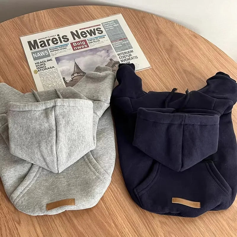 Warm Fleece Dog Hoodie For Small And Medium Dogs Comfort