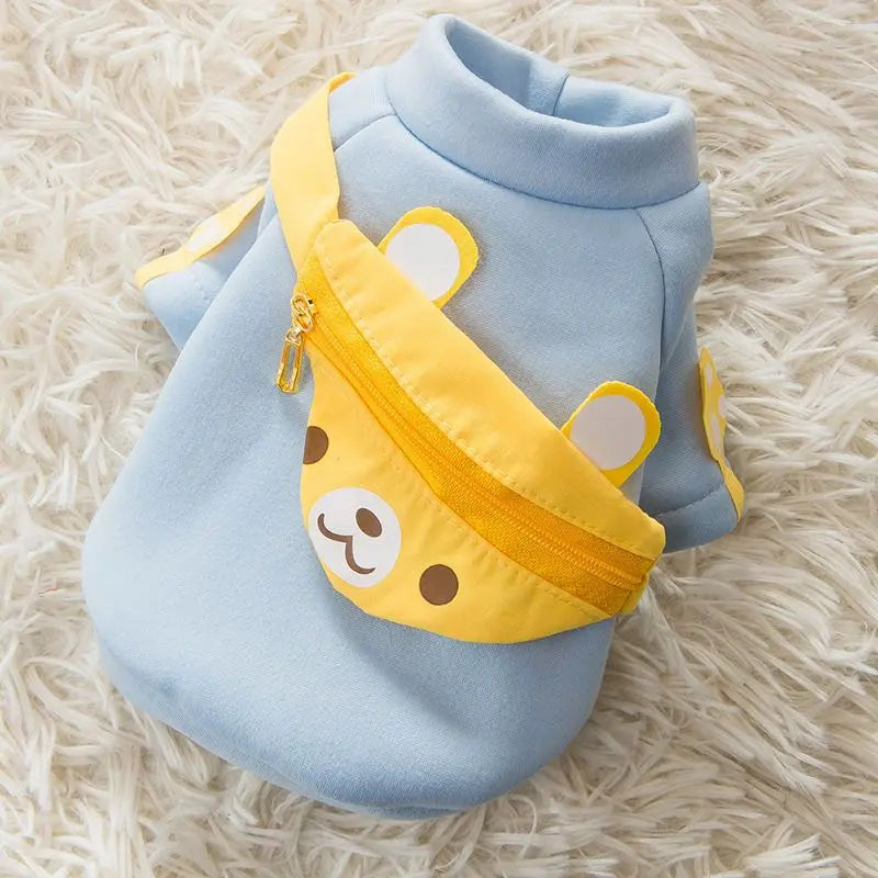 Winter Dog Hoodie Cute Cartoon Coat For Small Dogs