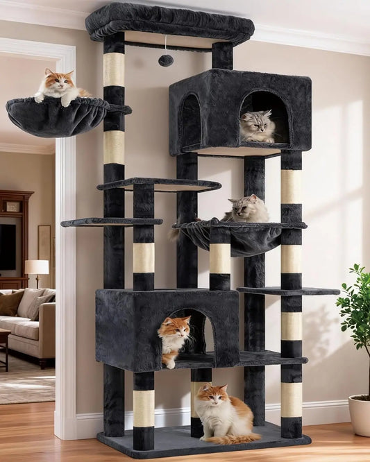 Heavy Duty Cat Tower With Condos Hammocks And Scratching Posts