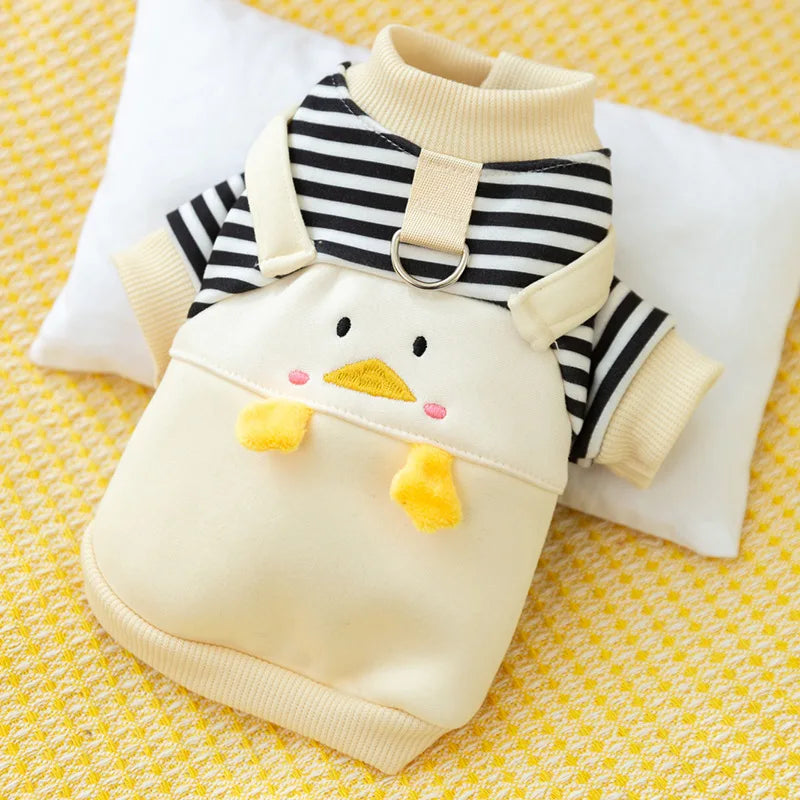 Winter Dog Hoodie Cute Cartoon Coat For Small Dogs