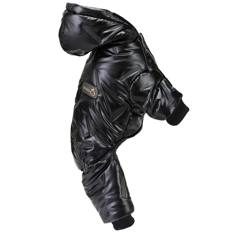 NONECN Thicken Winter Dog Jumpsuit Waterproof Hoodie