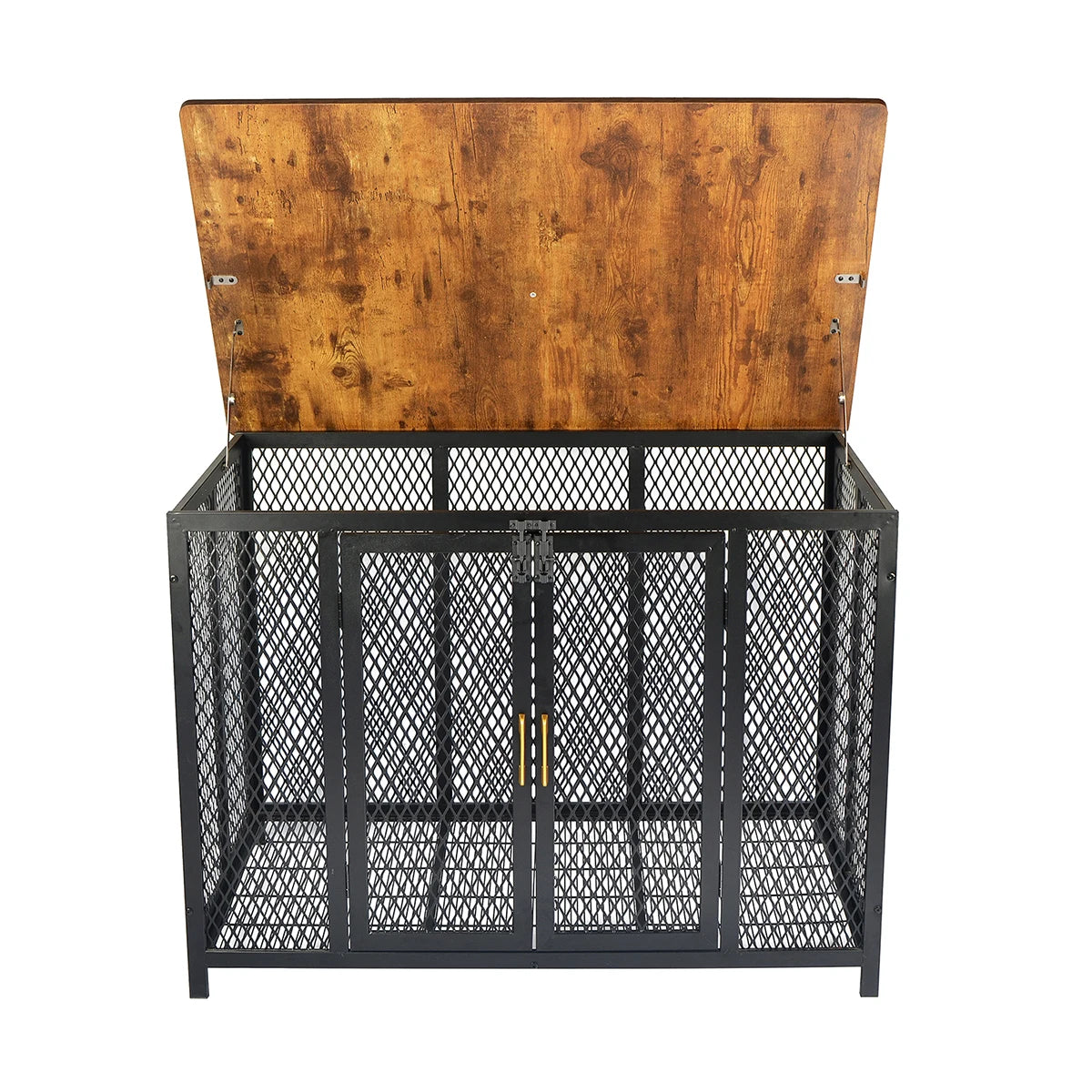 TWISTER.CK 2-In-1 Wooden Dog Cage End Table Crate