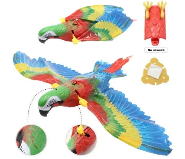 Interactive Cat Toy Electric Hanging Bird Teaser Wand