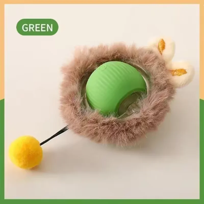 Interactive Cat Toys Teaser Ball and Rotating Stick For Kittens