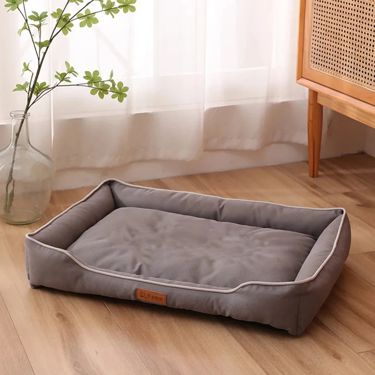 NONECN Four Season Square Dog Bed For Large Dogs Waterproof