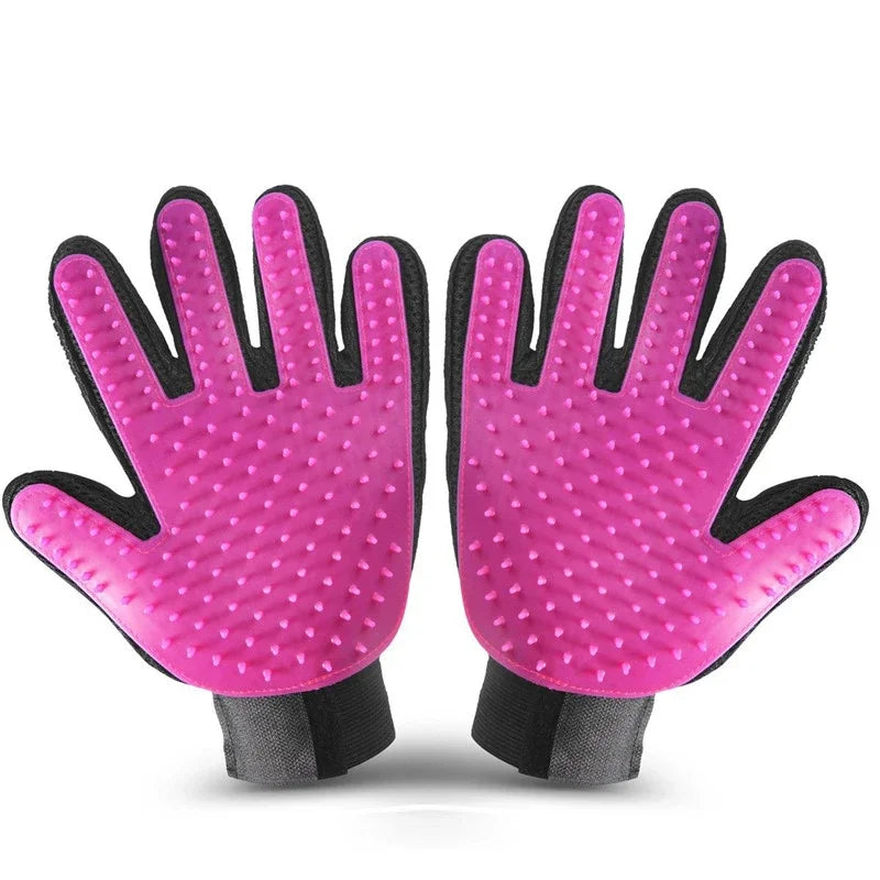 Silicone Pet Bath Grooming Glove Brush For Cat Dog Massage