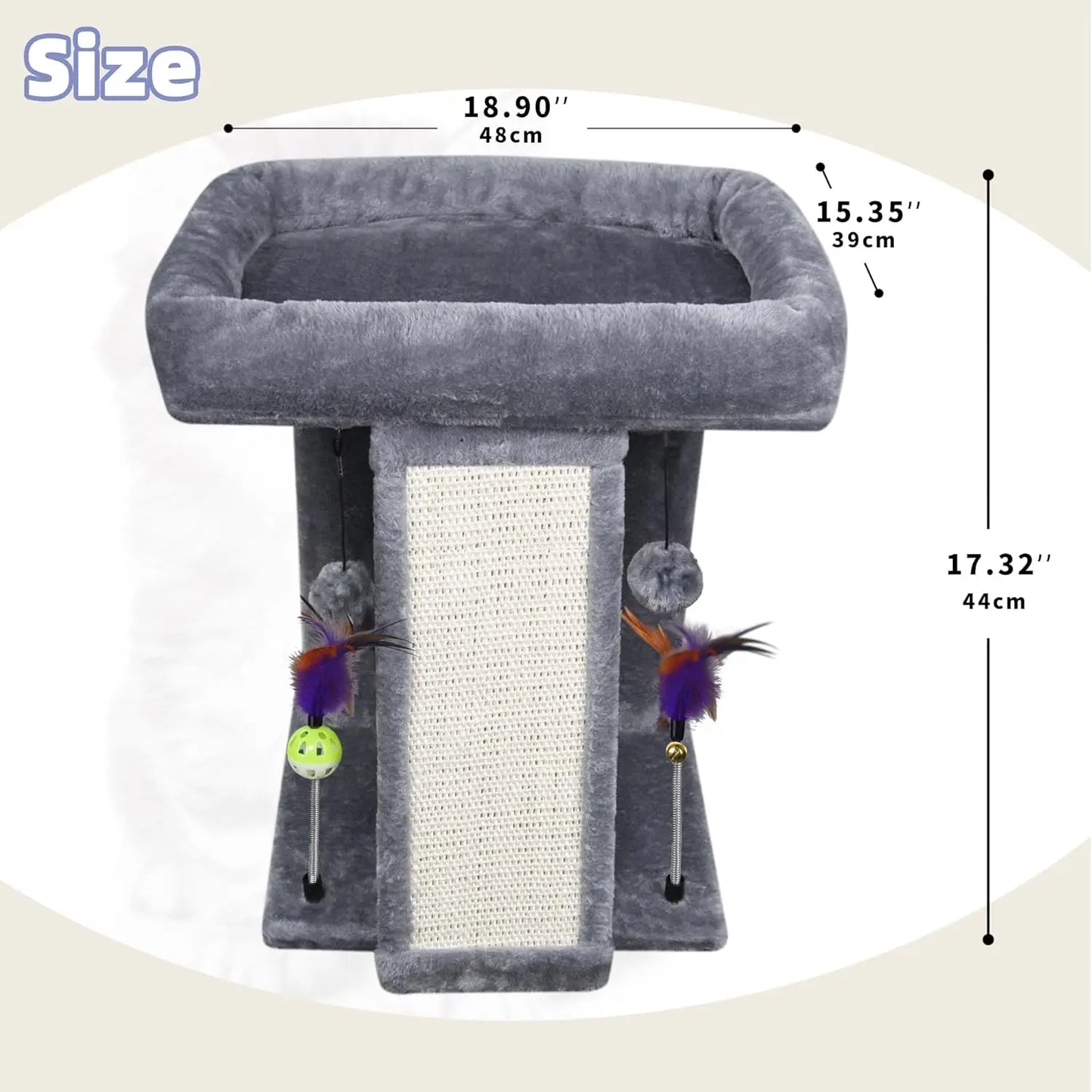 Cat Tree Tower With Scratching Post Indoor Activity Center