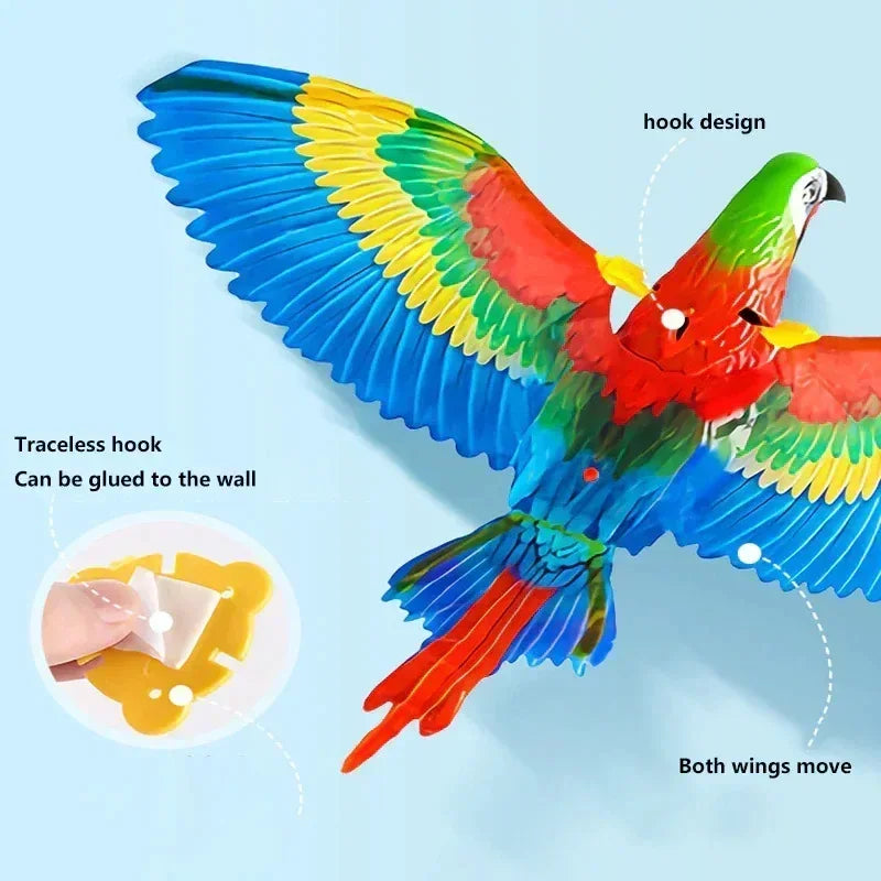 Interactive Cat Toy Electric Hanging Bird Teaser Wand