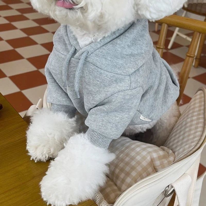 Warm Fleece Dog Hoodie For Small And Medium Dogs Comfort