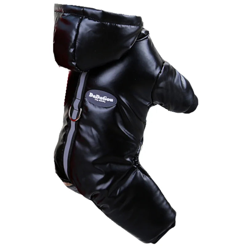 NONECN Thicken Winter Dog Jumpsuit Waterproof Hoodie