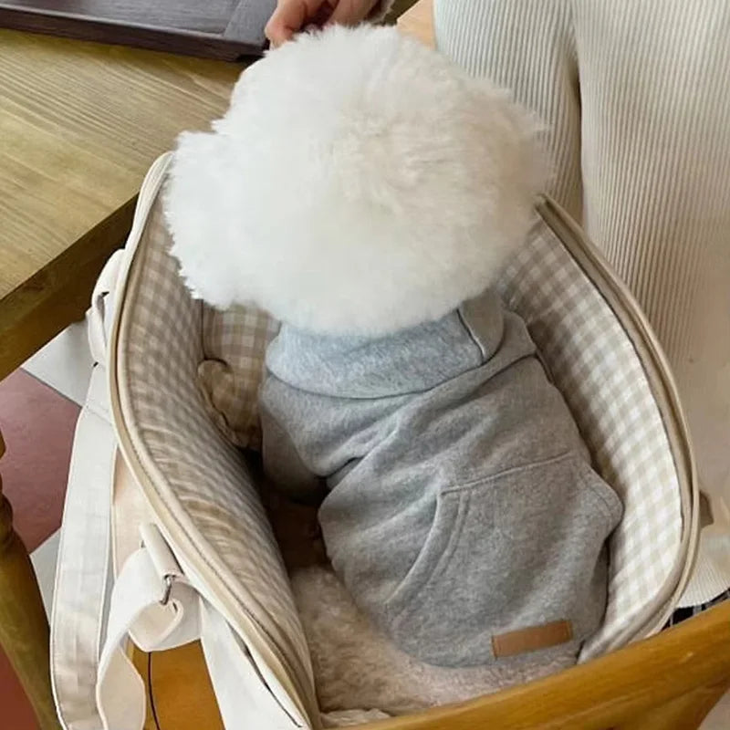 Warm Fleece Dog Hoodie For Small And Medium Dogs Comfort
