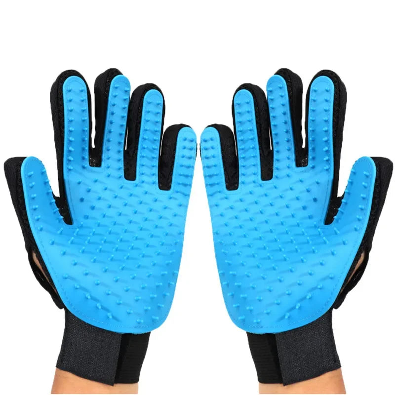 Silicone Pet Bath Grooming Glove Brush For Cat Dog Massage