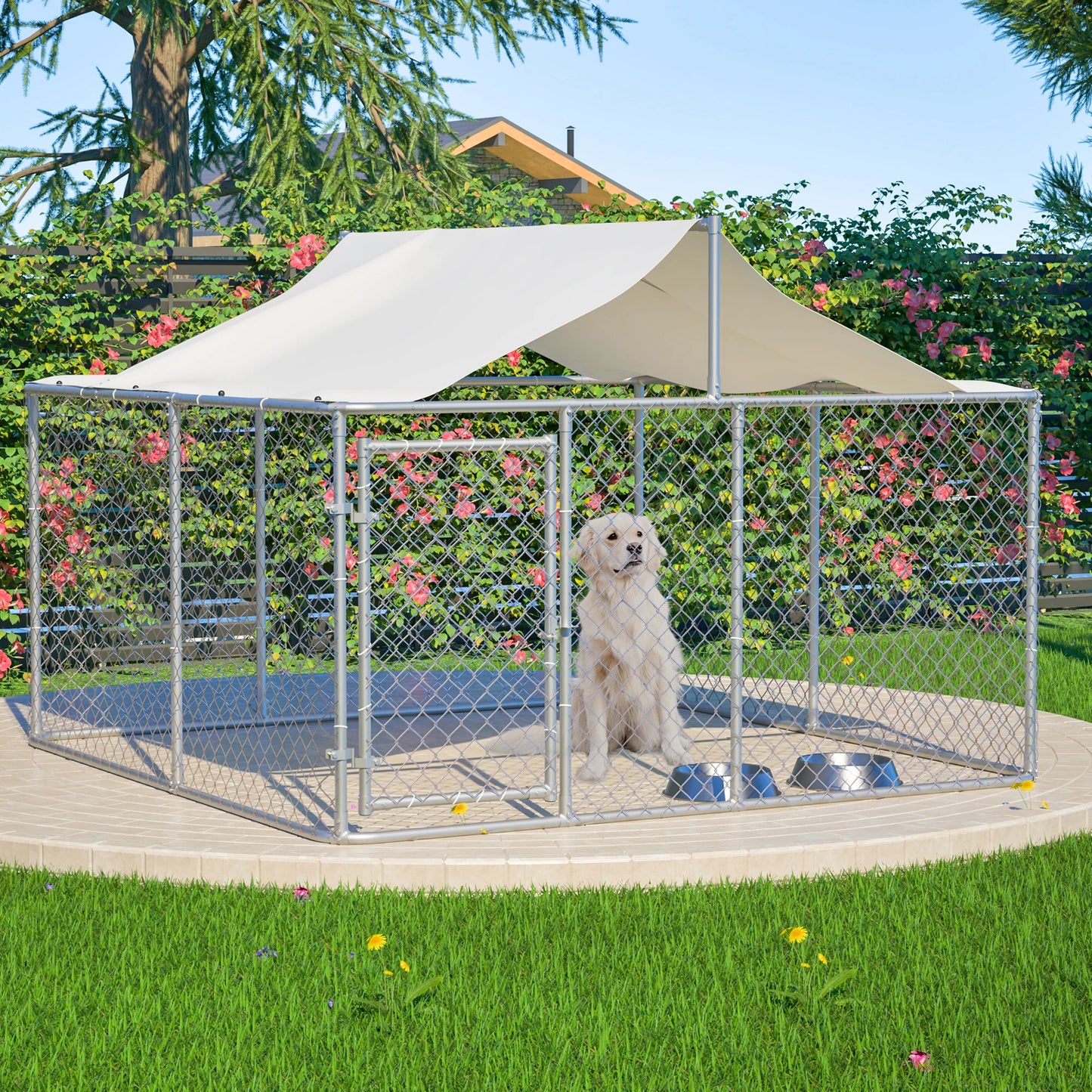 Outdoor Dog Kennel Heavy Duty Shade Playpen Enclosure