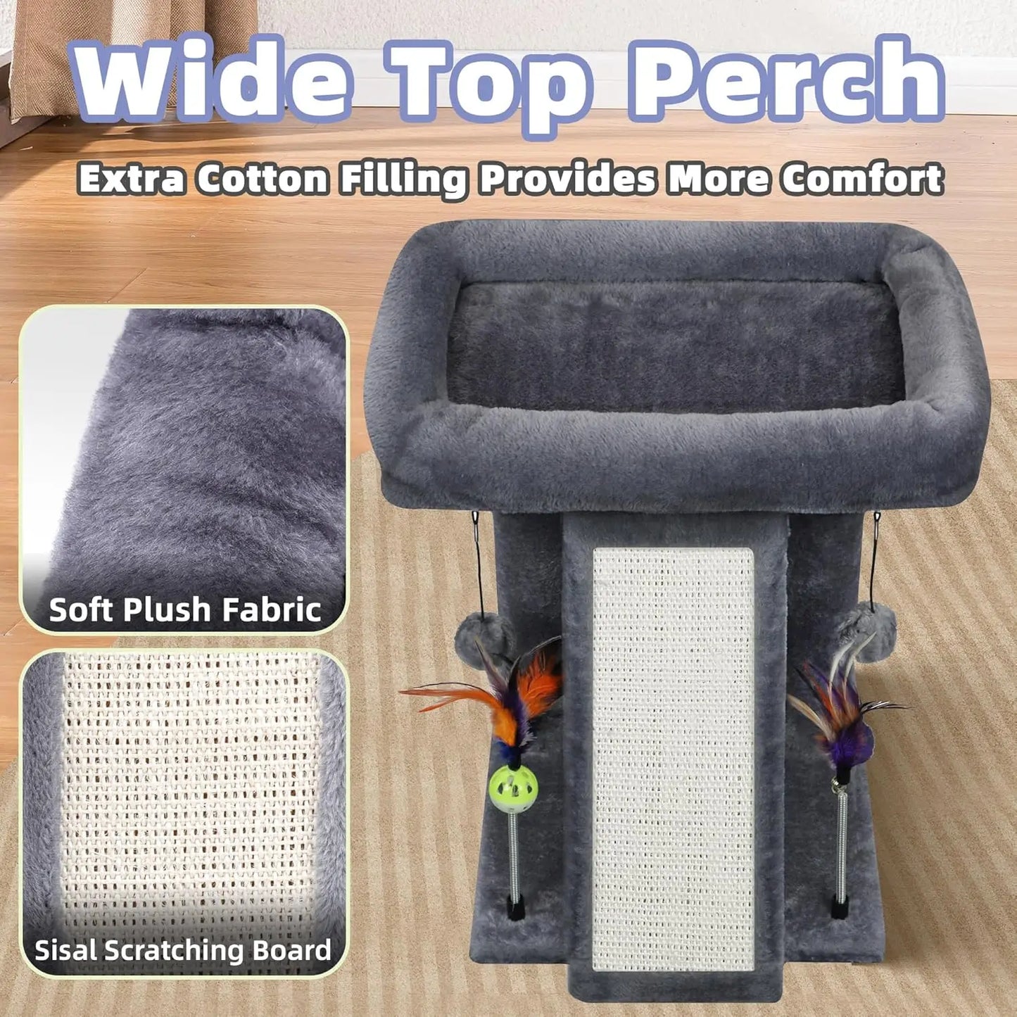 Cat Tree Tower With Scratching Post Indoor Activity Center