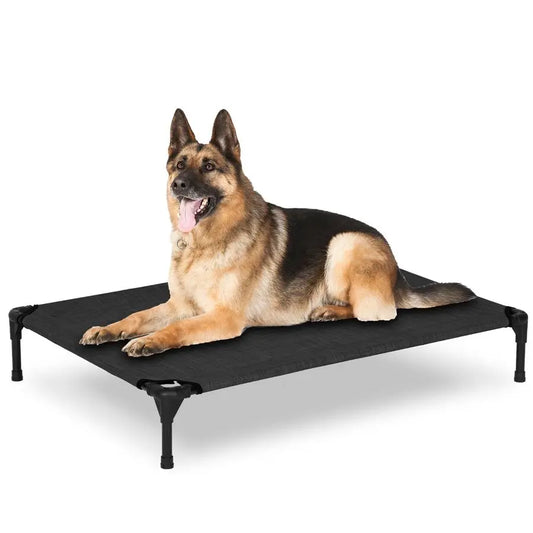Outdoor Large Raised Dog Cot With Washable Mesh