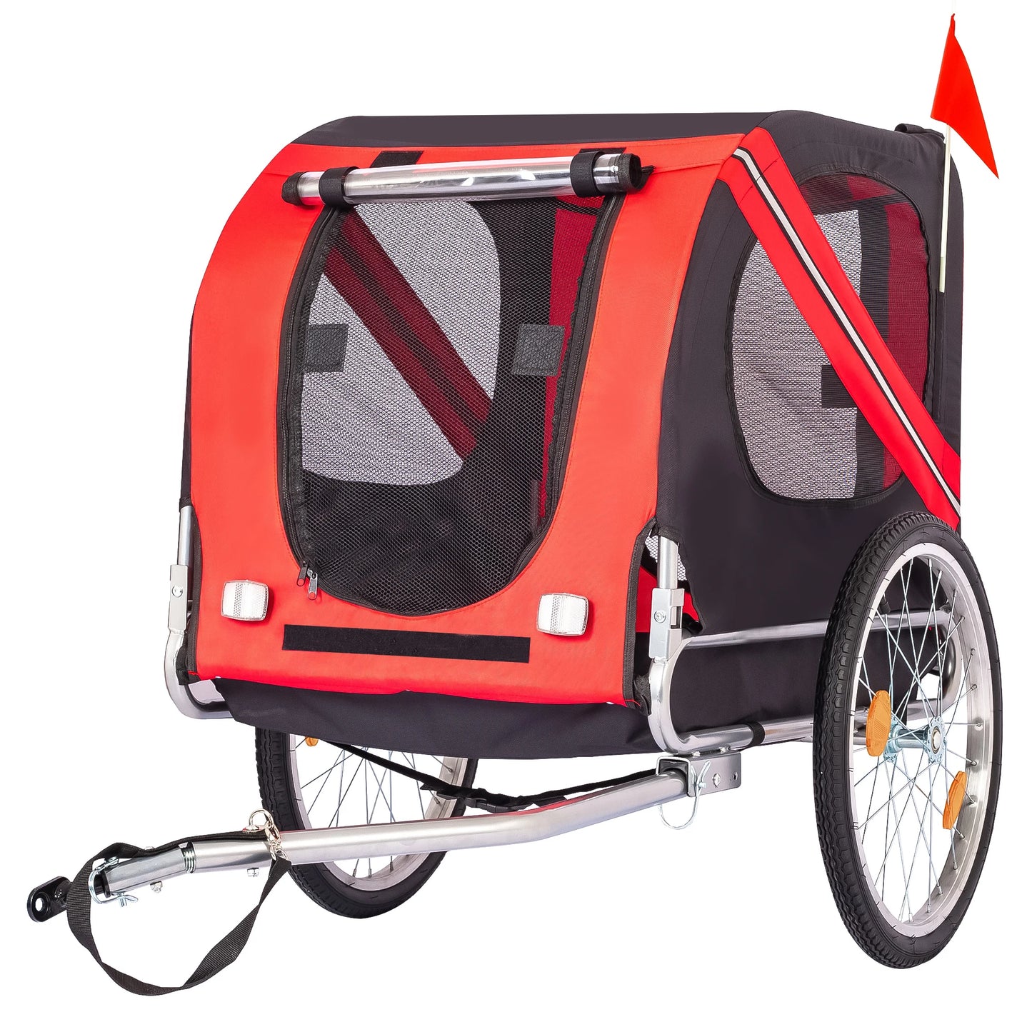 HiMISS Steel Dog Bike Trailer Folding With Universal Coupler