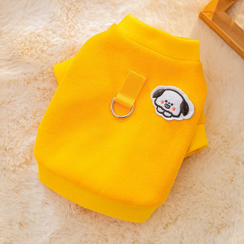 Winter Dog Hoodie Cute Cartoon Coat For Small Dogs