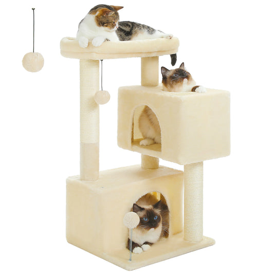 PAWZ Road Multi-Level Cat Tree Tower With Sisal Scratching Posts