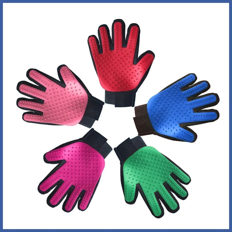 Silicone Pet Bath Grooming Glove Brush For Cat Dog Massage